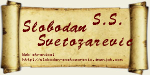 Slobodan Svetozarević vizit kartica